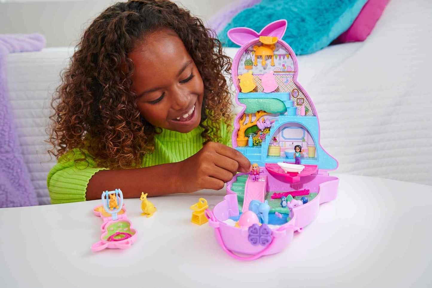 Polly Pocket Mama & Joey Kangaroo Purse Playset