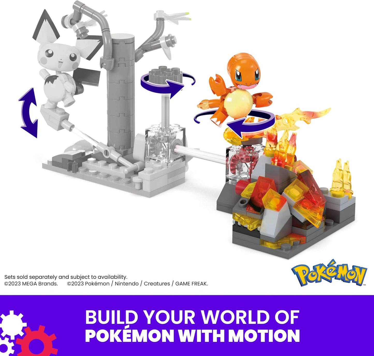 Mega Pokémon Charmander's Fire-Type Spin Building Kit