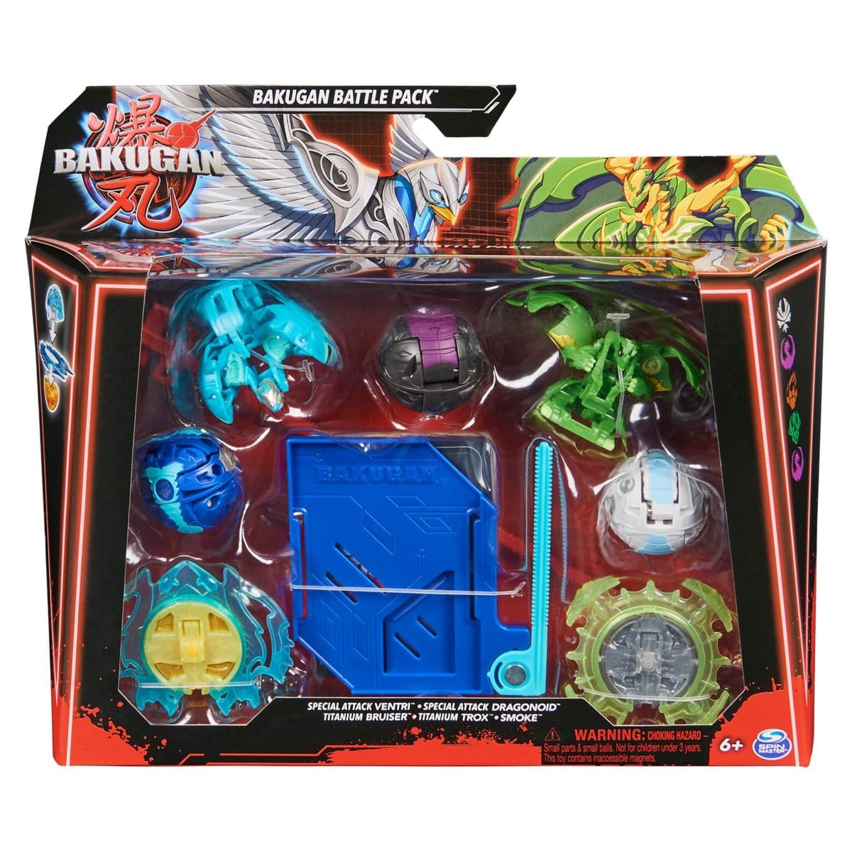 Bakugan Blue Base Battle Pack - 5 Figures