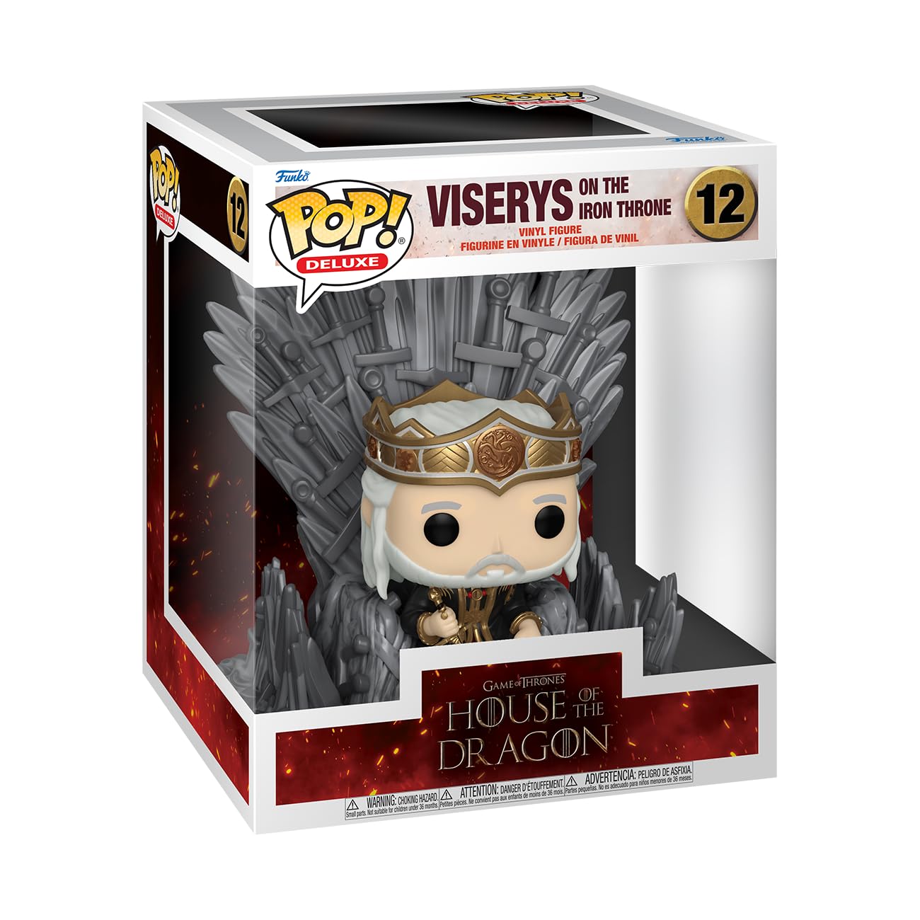 Funko POP! Deluxe: House Of the Dragon - King Viserys Targaryen on Throne