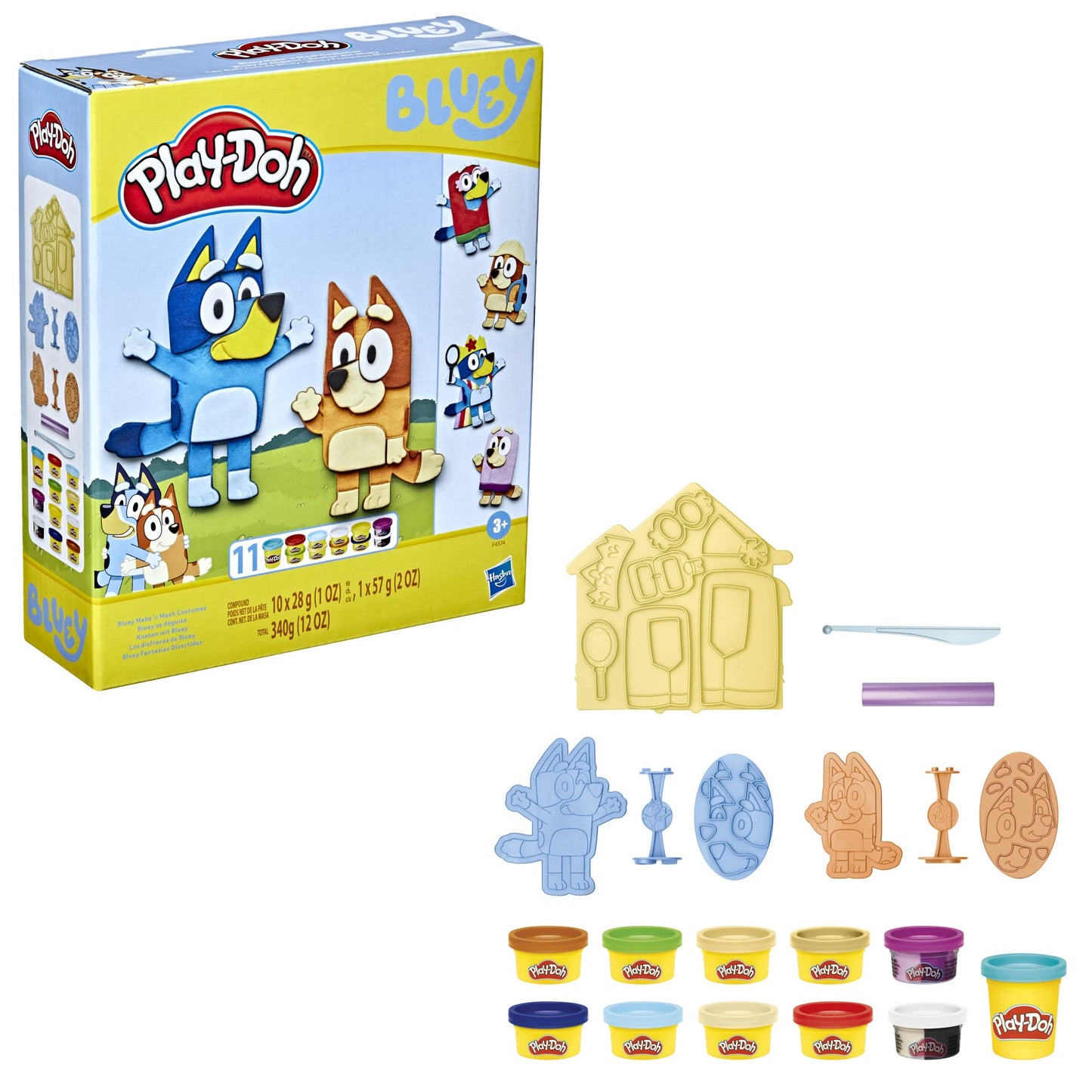 Play-Doh Bluey Make N Mash Costumes