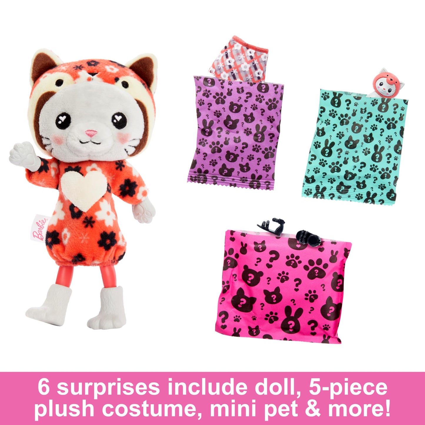 Barbie Cutie Reveal Chelsea Doll & Accessories - Kitty Red Panda