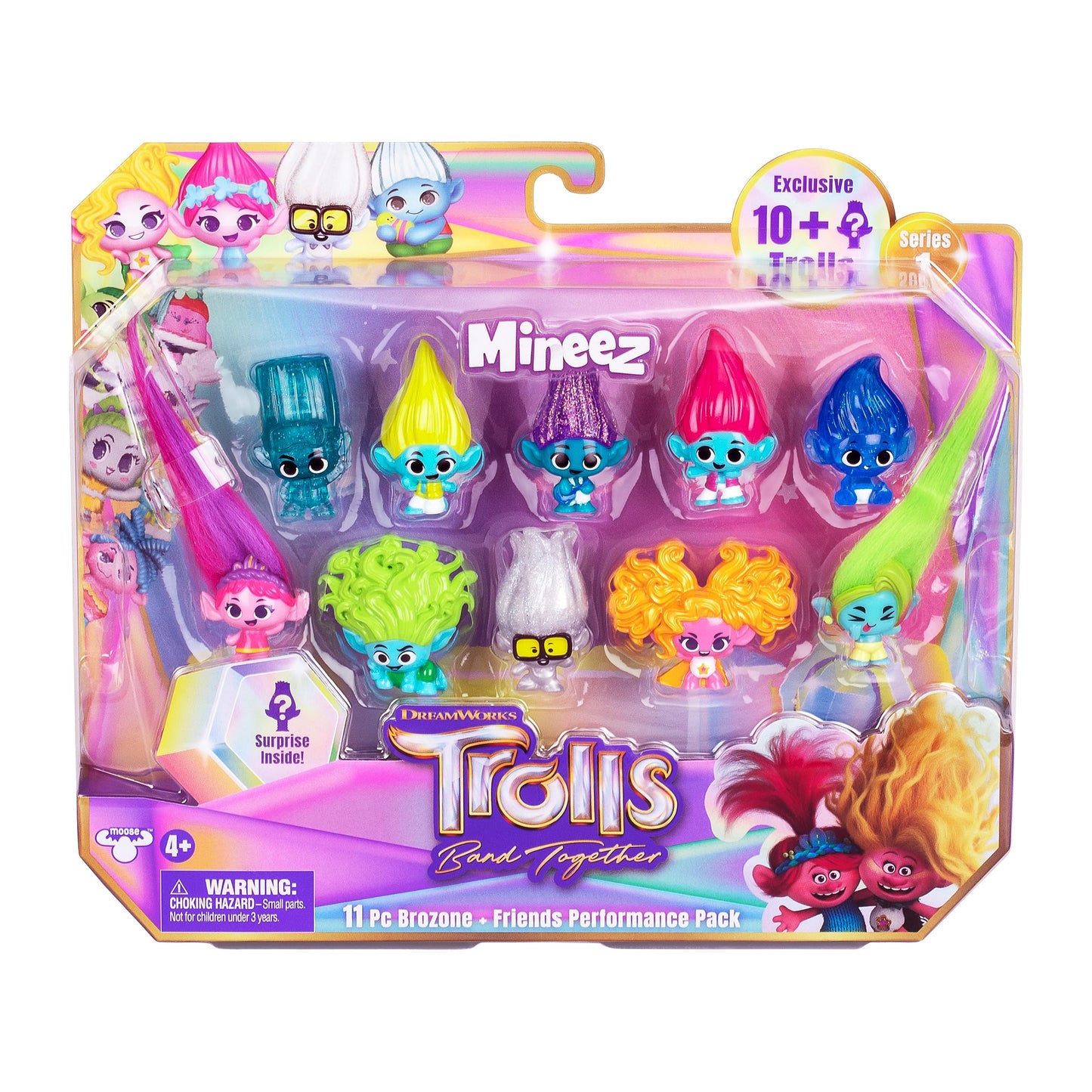 Trolls Band Together Mineez 11pc Brozone + Friends Performance Pack