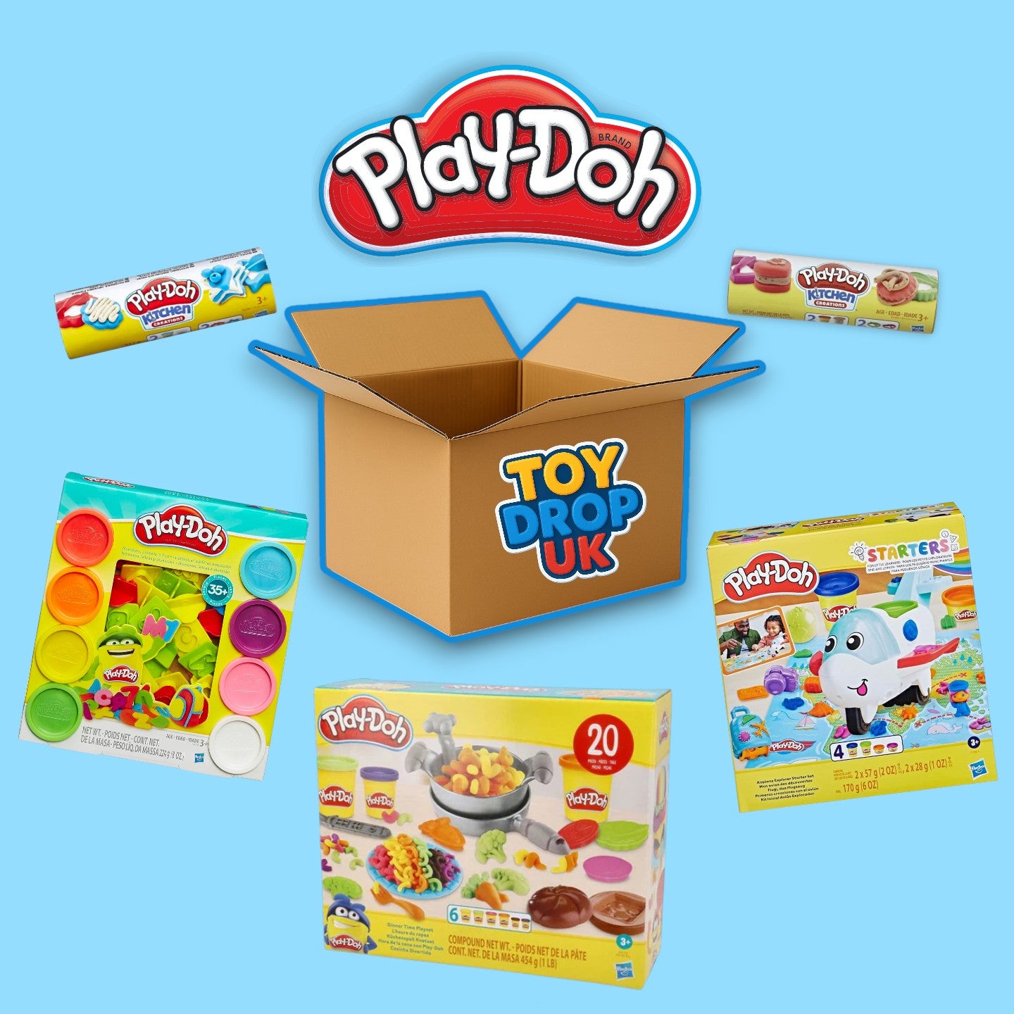 Play-Doh 5 Item Bundle Box inc. Playsets & Accessories RRP £53.95