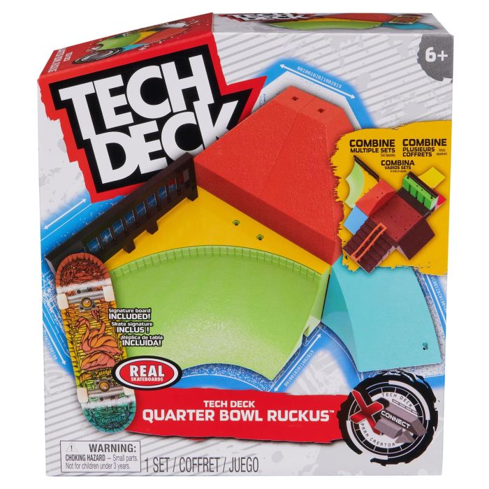 Tech Deck Quarter Bowl Ruckus with Exclusive Fingerboard
