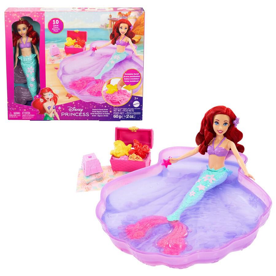 Mattel Disney Princess Ariel Adventures in the Pool Playset for Girls Ages 3 and Up