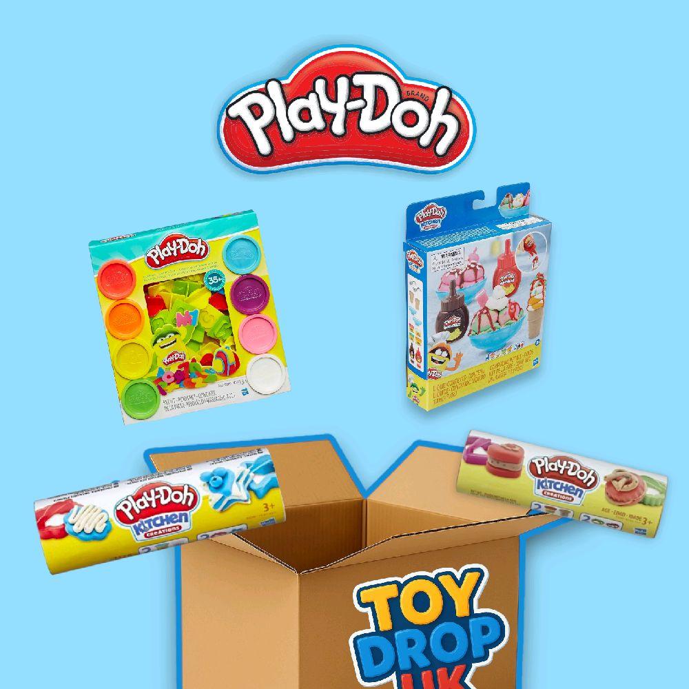 Play-Doh 4 Item Bundle Box RRP £32.96 - Includes Letters & Numbers Set & More for Kids Aged 3+