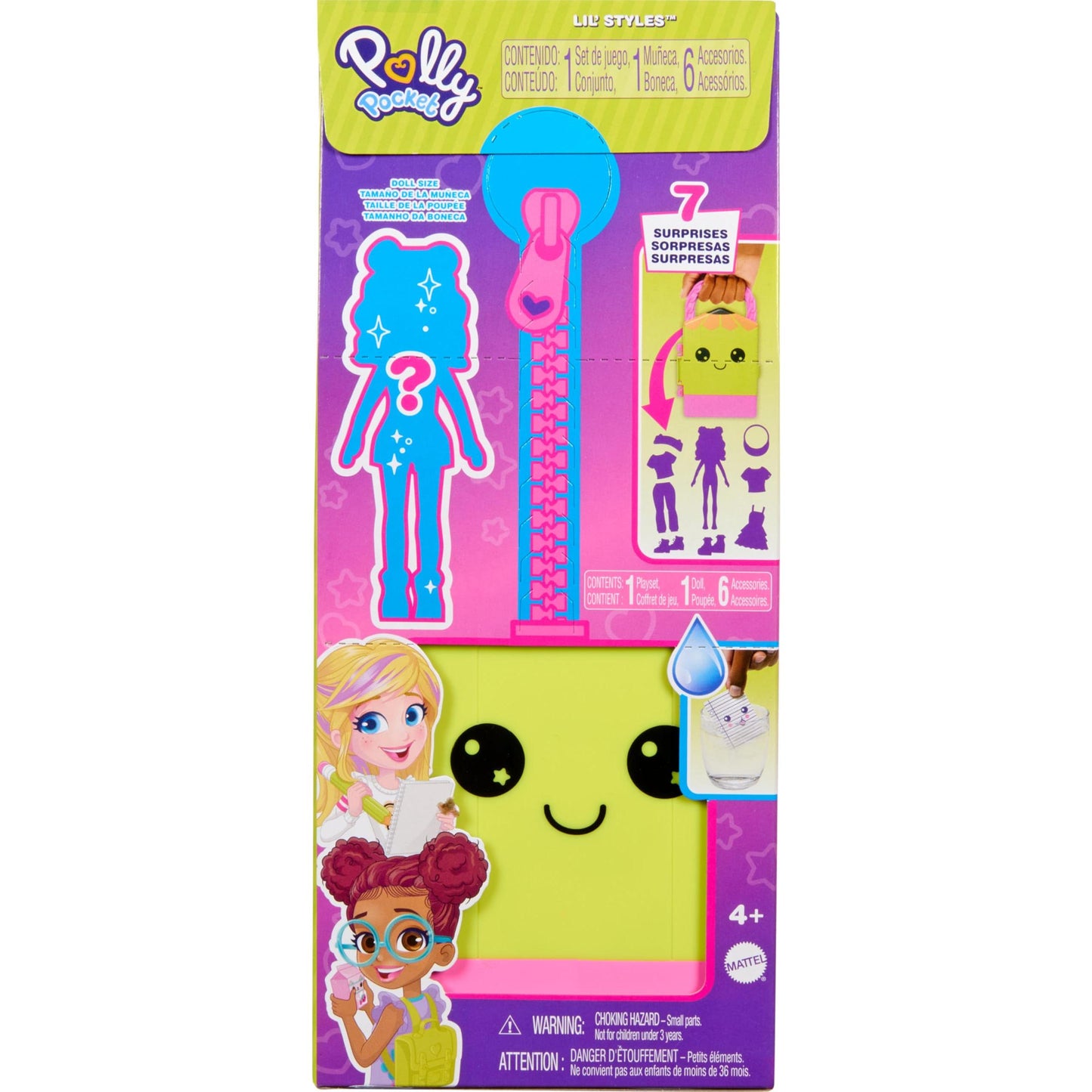 Polly Pocket Fashion Reveal Wardrobe Playset