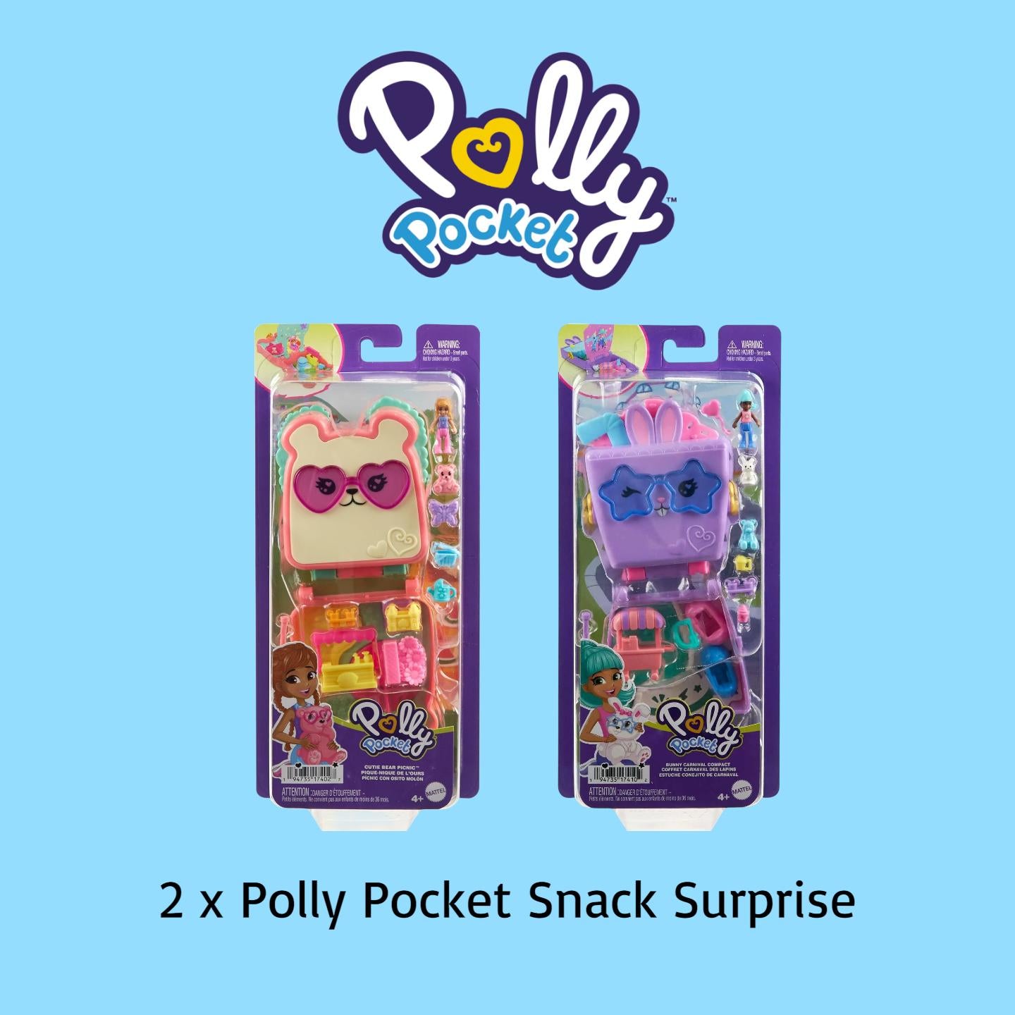 Polly Pocket 5 Item Bundle Box Includes Disco Fashion Reveal Playset RRP £77.45