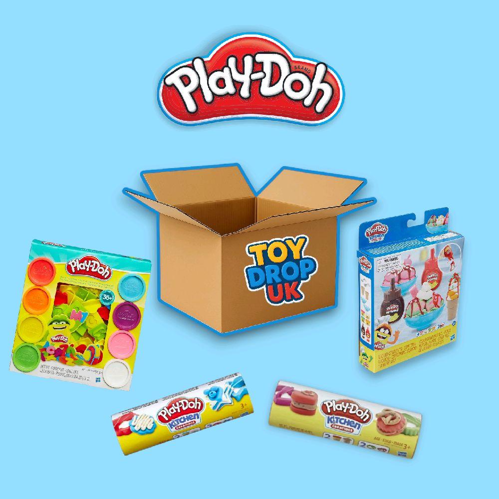 Play-Doh 4 Item Bundle Box RRP £32.96 - Includes Letters & Numbers Set & More for Kids Aged 3+