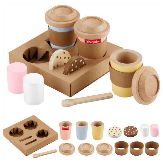 Fisher Price Wooden Coffee To Go Set