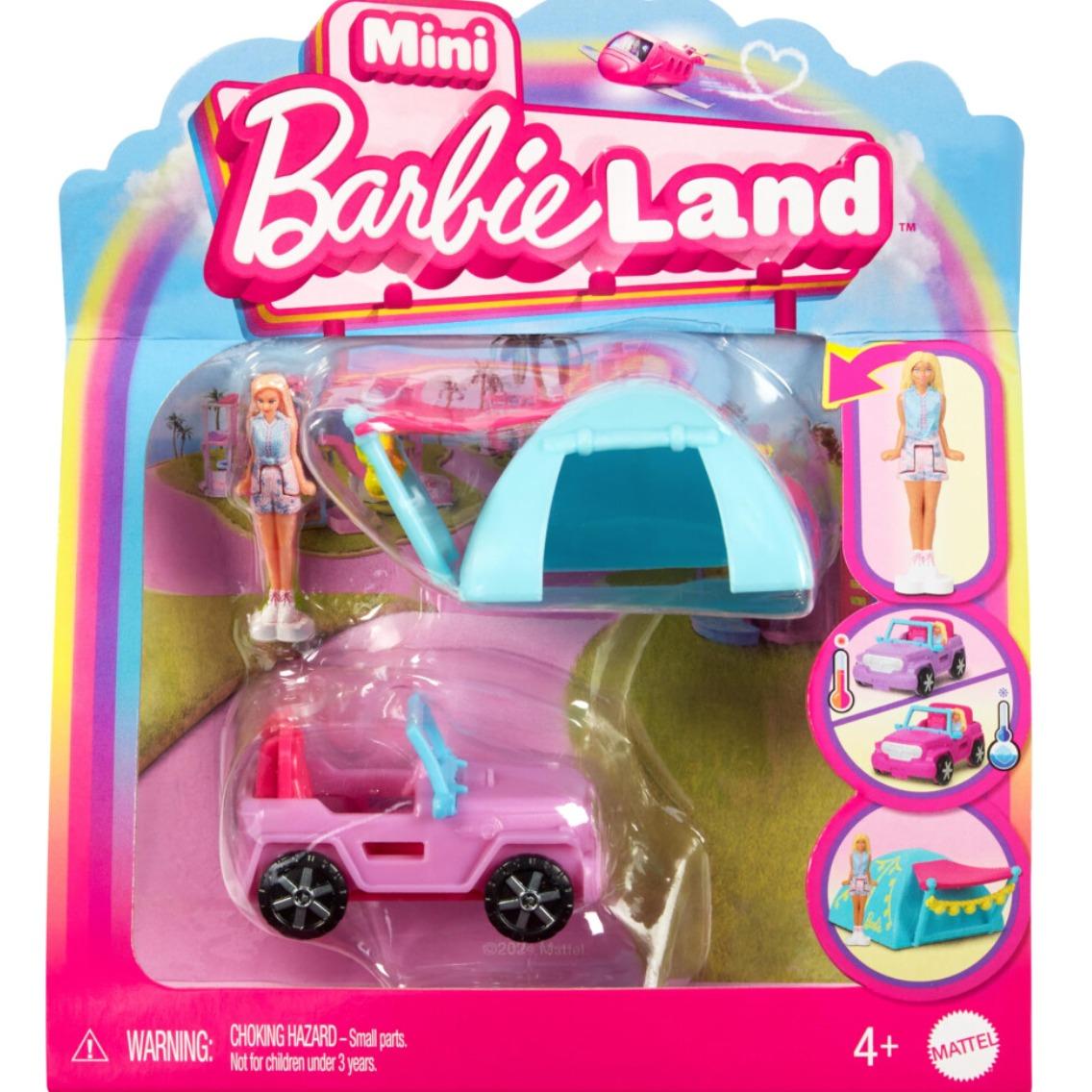 Barbie Mini BarbieLand Doll & Toy Vehicle Set
