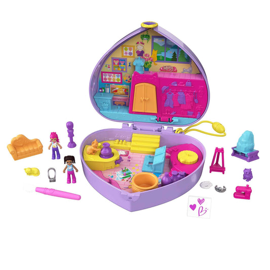Polly Pocket Art Studio Compact Starring Shani Art