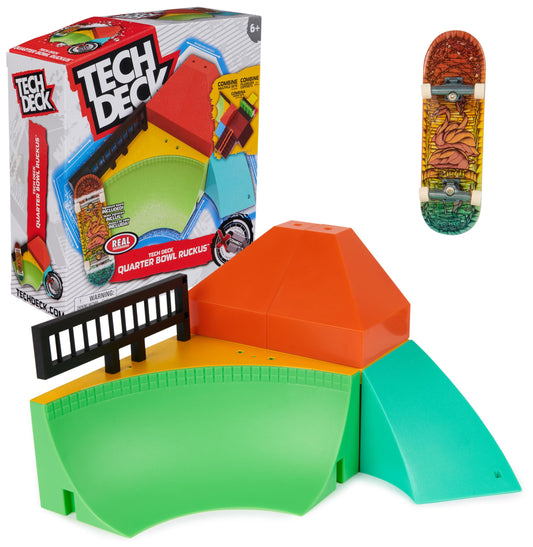 Tech Deck Quarter Bowl Ruckus with Exclusive Fingerboard