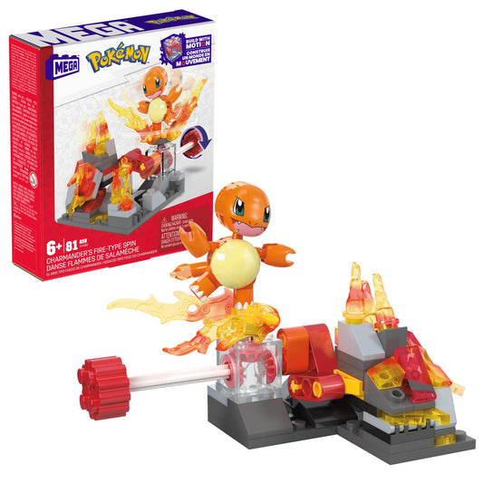 Mega Pokémon Charmander's Fire-Type Spin Building Kit