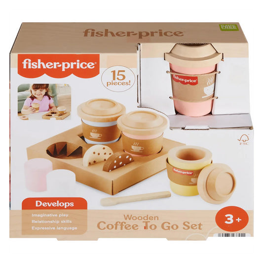 Fisher Price Wooden Coffee To Go Set