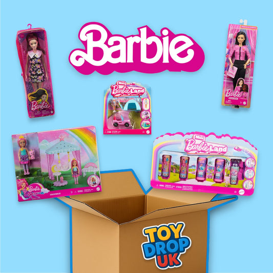 Barbie 5 Item Bundle Box inc Dolls, Playset and Accessories RRP £61.95