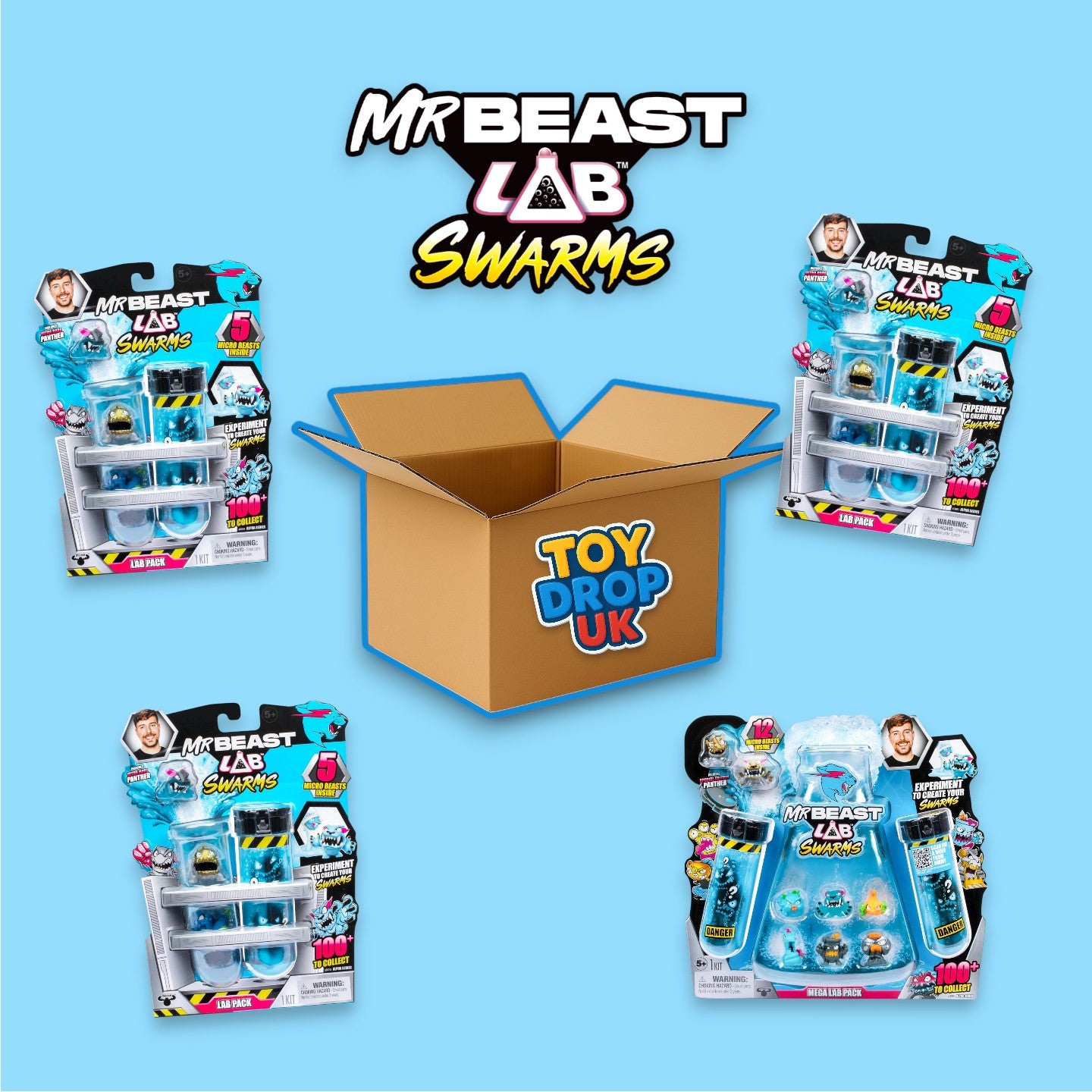 Mr Beast Lab Swarms 4 Item Bundle Box (27 Swarms) RRP £55.96