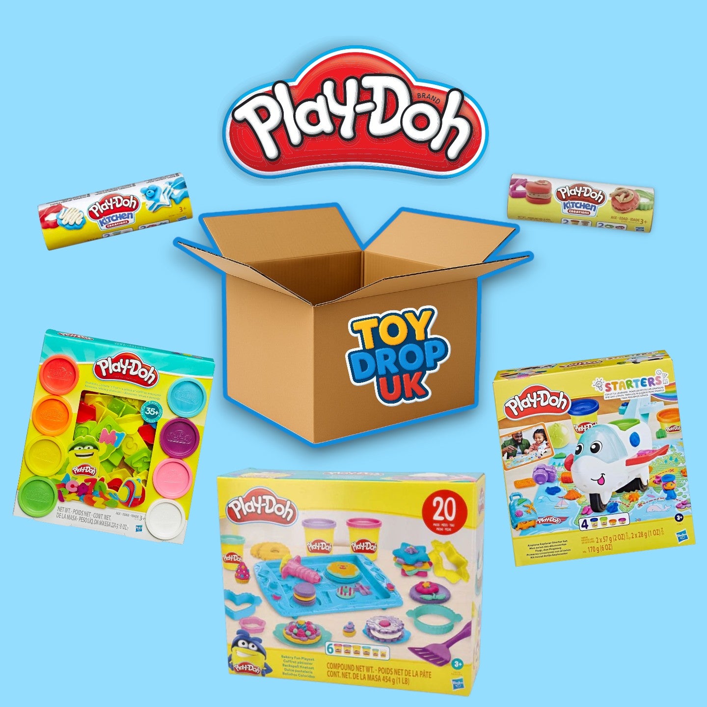 Play-Doh 5 Item Bundle Box inc. Playsets & Accessories RRP £53.95
