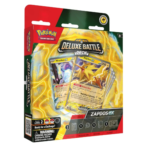 Pokémon TCG: Zapdos ex Deluxe Battle Deck (Ready-to-play 60-card deck & Accessories)