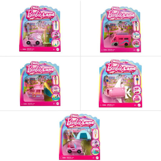 Barbie Mini BarbieLand Doll & Toy Vehicle Set